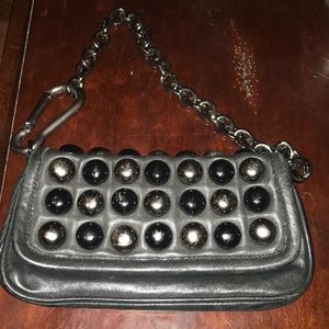 Betsey Johnson black large stud bag
